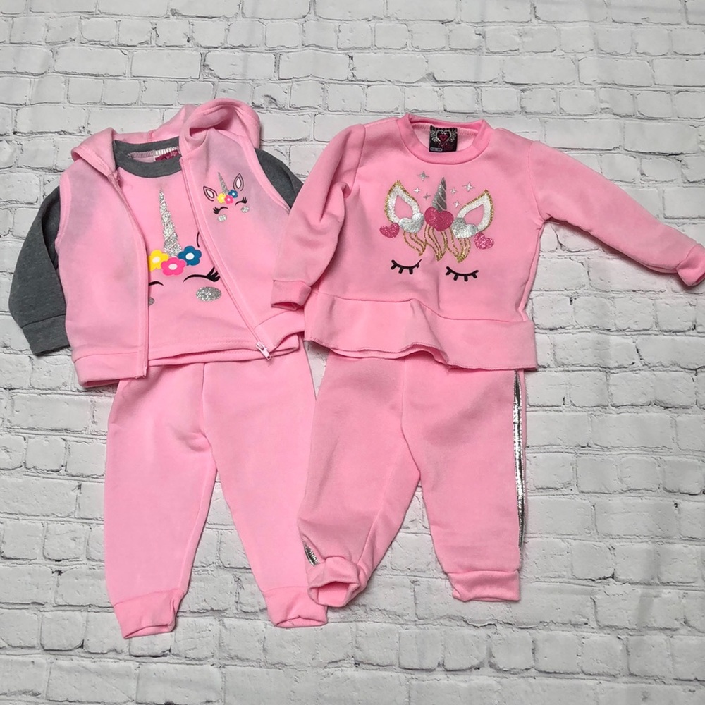 18 month girls sweatshirt and pants sets